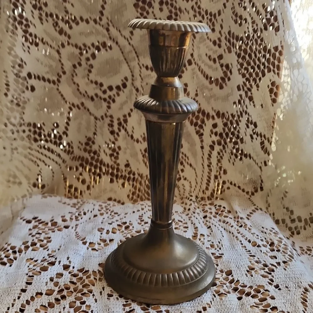 Vintage Andrea By Sadek Decorative Brass Candlestick